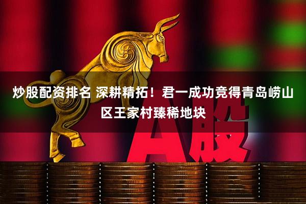 炒股配资排名 深耕精拓！君一成功竞得青岛崂山区王家村臻稀地块